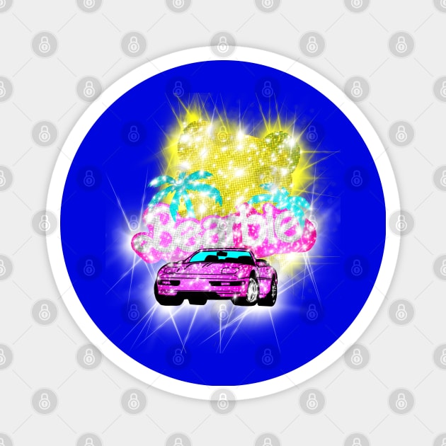 Disco Ball Bearbie Magnet by ART by RAP